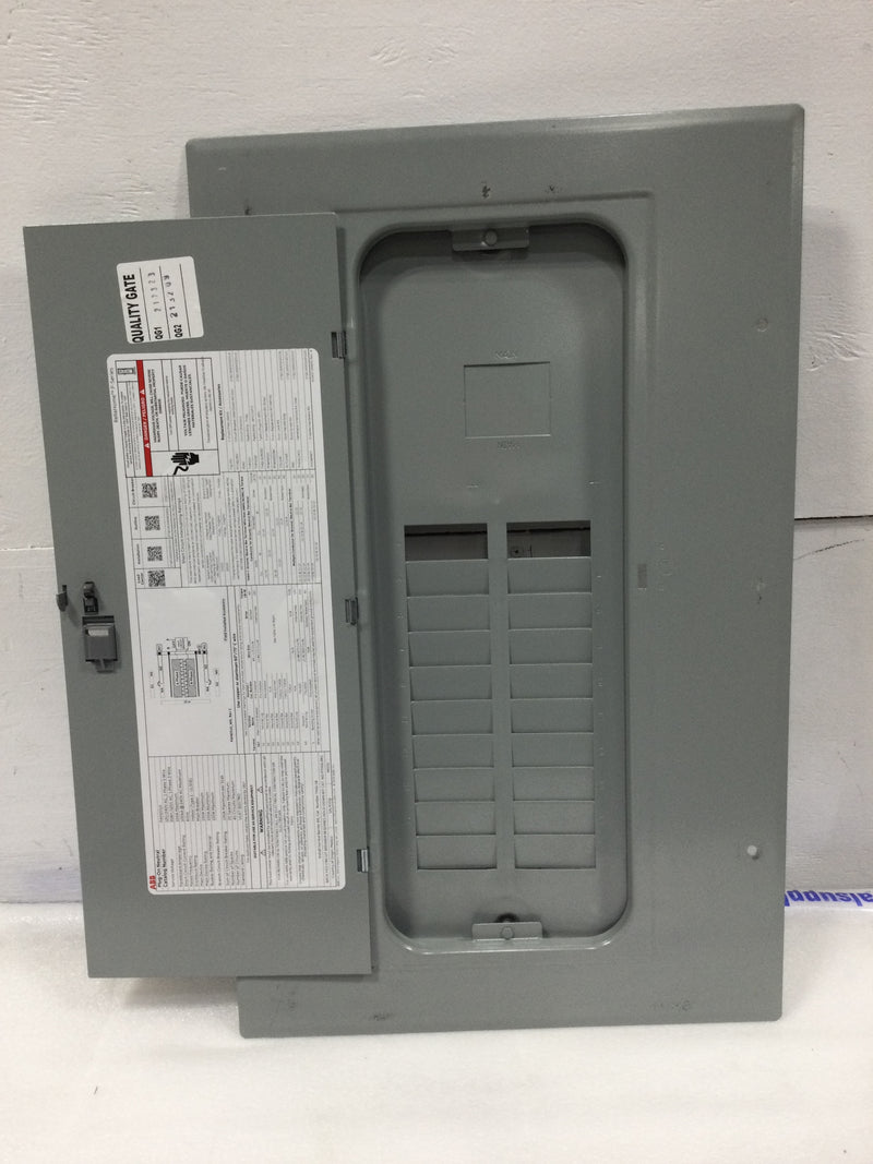 ABB PAM2010 100 Amp 20 Space 120/240V Main Breaker Load Center Door Only
