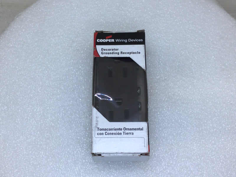 Cooper 1107B-BOX Decorator Grounding Receptacle