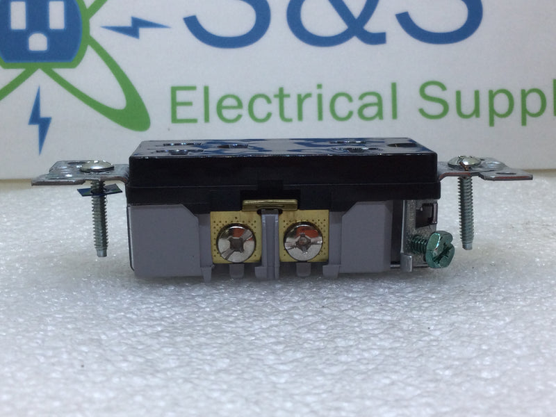 Cooper 6352BK-BU 20 Amp 2 Pole 125V Duplex Receptacle