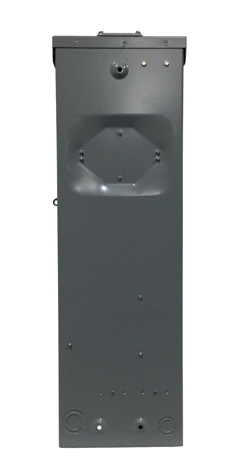 Midwest R011C010 100 Amp 3 Space 1 PH 3W 120/240V Meter Socket/Power Outlet