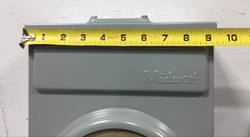 Midwest R011C010 100 Amp 3 Space 1 PH 3W 120/240V Meter Socket/Power Outlet