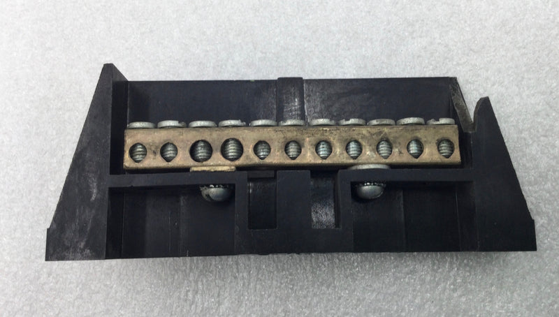 ITE 11 Position 6-14 AWG Neutral/Isolated Grounding Bar 5 1/4" x 2 1/8"