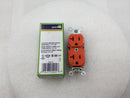 Leviton 5362-IG 20 Amp 125V 2 Pole Isolated Ground Duplex Receptacle - Orange