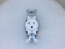 Leviton T5020-W 20 Amp 125V Single Receptacle - White