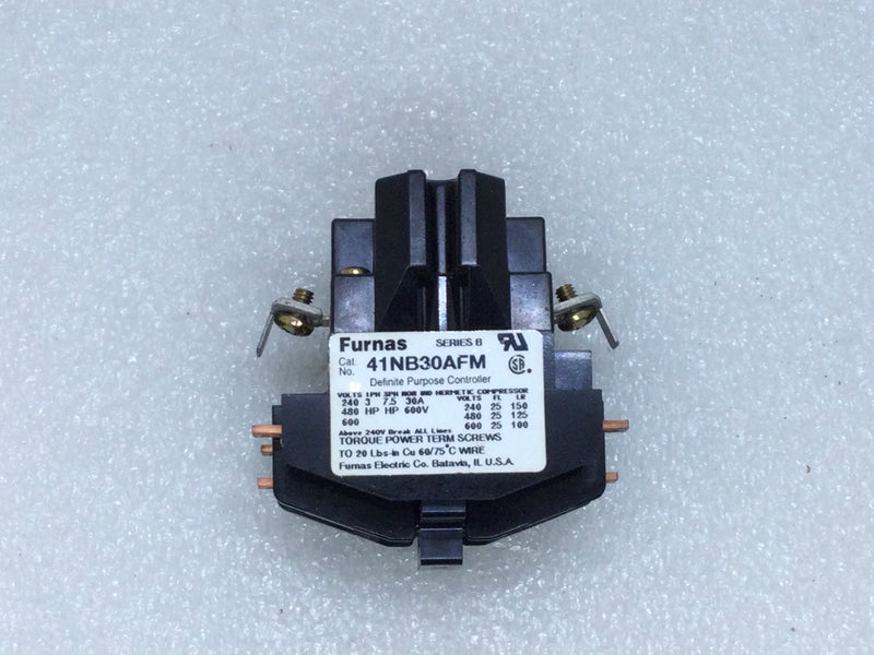Furnas 41NB30AGM Definite Purpose Contactor 208-240V 30Amp Series B 3-Phase