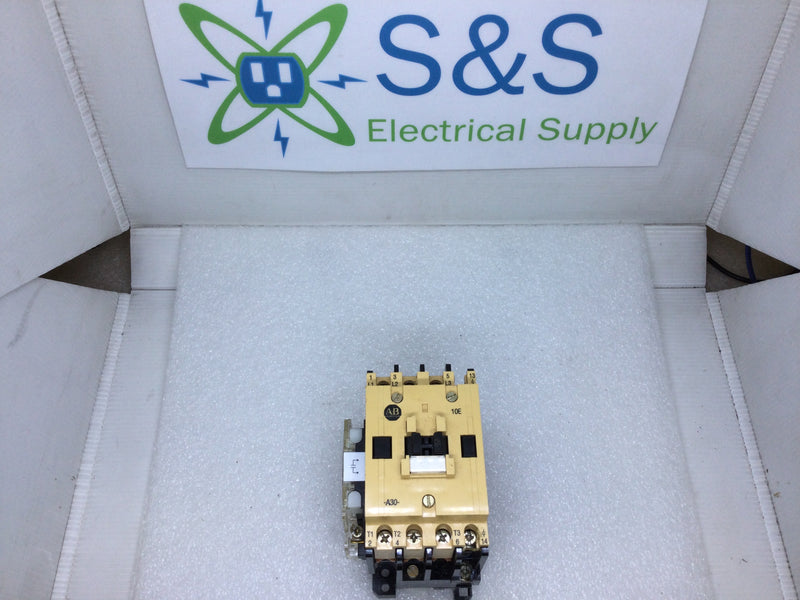 Allen-Bradley 100-A30N*3 Contactor Series B 30 Amp Max. Cont. 600VAC Max. NEMA A600