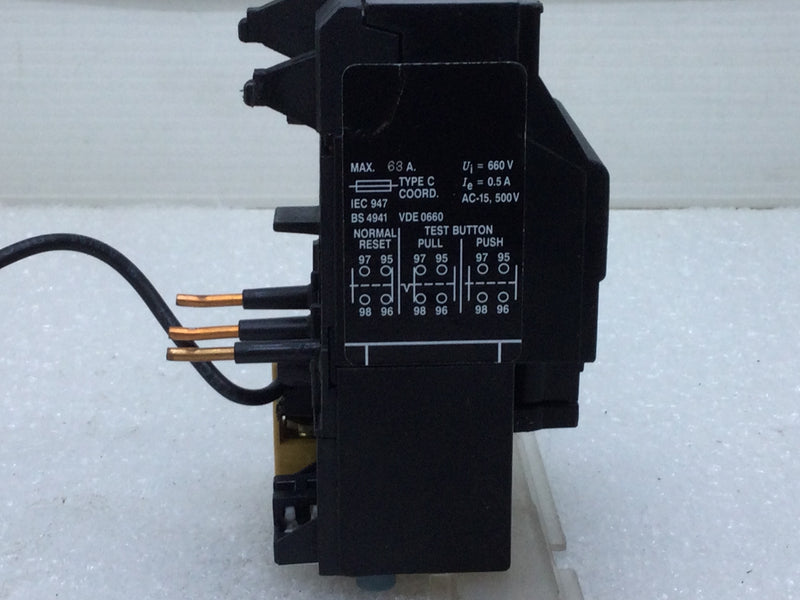 Allen-Bradley 193-BSC 32 Overload Relay Series B Current Range 22-32 Amp NEMA B600