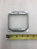 Lot of 12 Mixed Brands 1/2" Raised 4" Square Double Gang Mud Ring