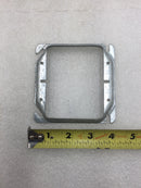 Lot of 12 Mixed Brands 1/2" Raised 4" Square Double Gang Mud Ring