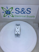 Leviton 5325-WMP 15A 125V Decora Style Duplex Receptacle White Color - LOT of 9