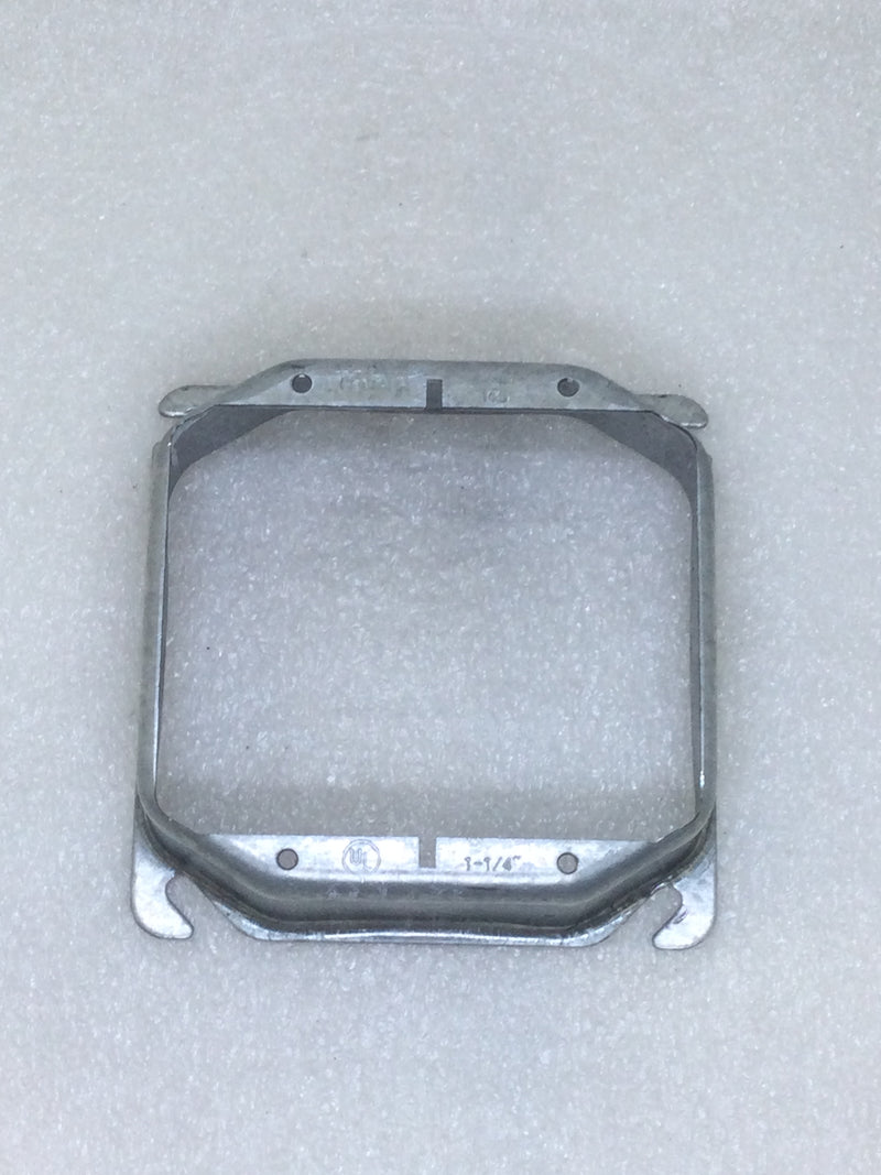 Centaur 1 1/4" Raised 4" Square Double Gang Mud Ring