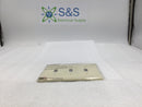 Cooper Wiring PJ3V 3 Gang Unbreakable Toggle Switch Plate in Ivory