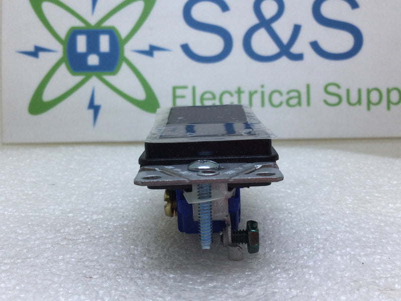 Cooper 7501BK-BOX 15 Amp Single Pole 120/277V Switch w/ Ground - Black