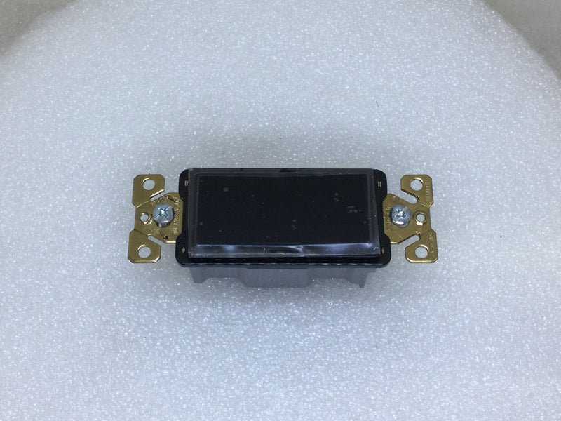 Cooper 7621BK-BOX 20 Amp 120/277V Single Pole Switch w/ Ground