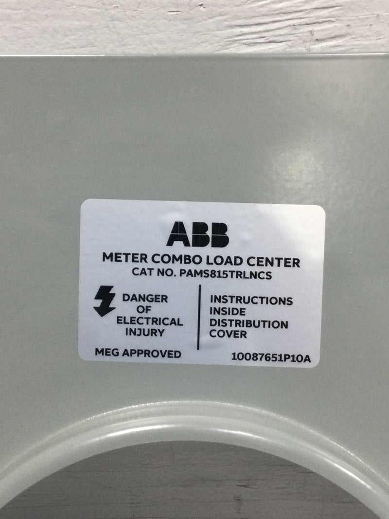 ABB PAMS815TRLNCS Meter Cover Only Ring Type w/Latch 13 1/4" x 14 5/8"