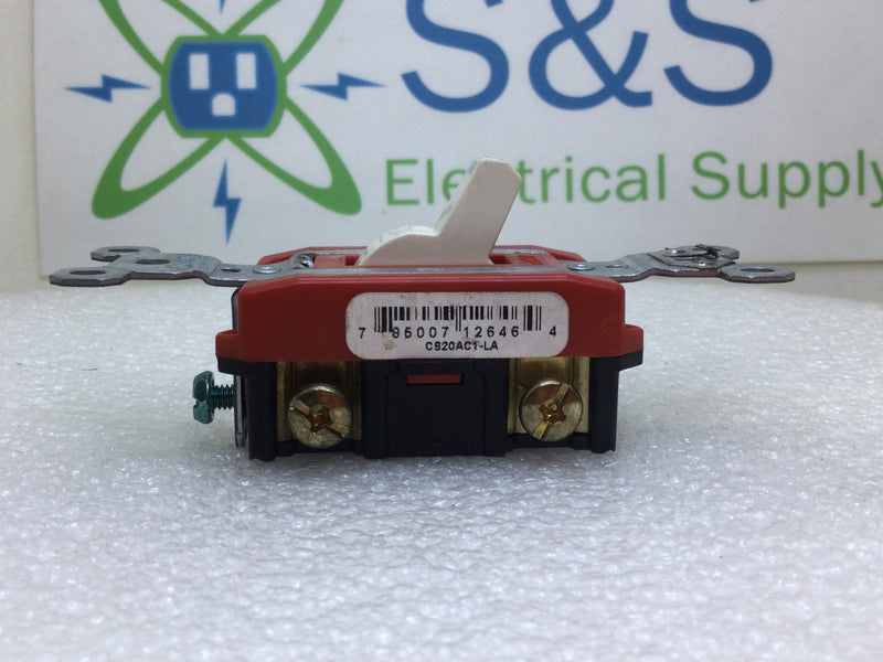 Legrand 2621-W 20 Amp 120/277V Single Pole Switch