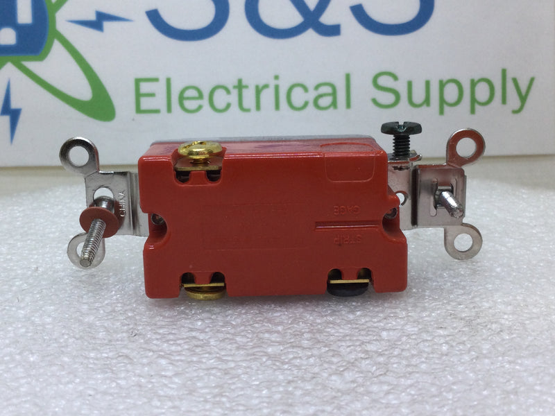 Hubbell HBL1223GY 20 Amp 120/277V 3 Way Switch - Gray