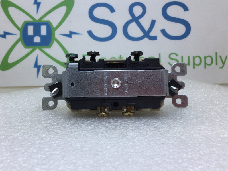 Leviton 5224-2IS 15 Amp 120/277V Combination Single Pole Switches