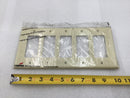 Cooper Wiring PJ265V 5 Gang Unbreakable Decora Style Plate in Ivory (Lot of 10)