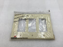 Cooper Wiring PJ263V 3 Gang Unbreakable Decora Style Plate in Ivory (Lot of 14)