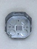 Steel City 54151-1/2&3/4 Metal Octagon Ceiling Box with 1/2" & 3/4" Knockouts