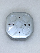 Steel City 54151-1/2&3/4 Metal Octagon Ceiling Box with 1/2" & 3/4" Knockouts