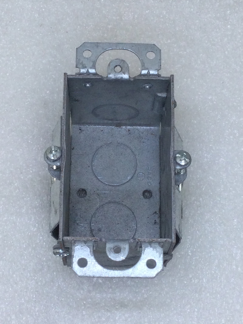 Raco 523 Single Gang Metal Cut-In Electrical Box 3