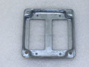 Mixed Brands Double Gang Decora 4" Square Box Cover 1/2" Raised