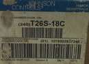Johnson Controls T26S-18C 1 Pole 24V-277V 40/90 Deg Heat/Cool Thermostat