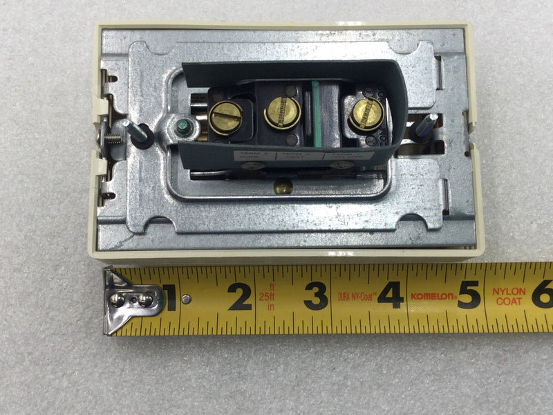 Johnson Controls T26S-18C 1 Pole 24V-277V 40/90 Deg Heat/Cool Thermostat