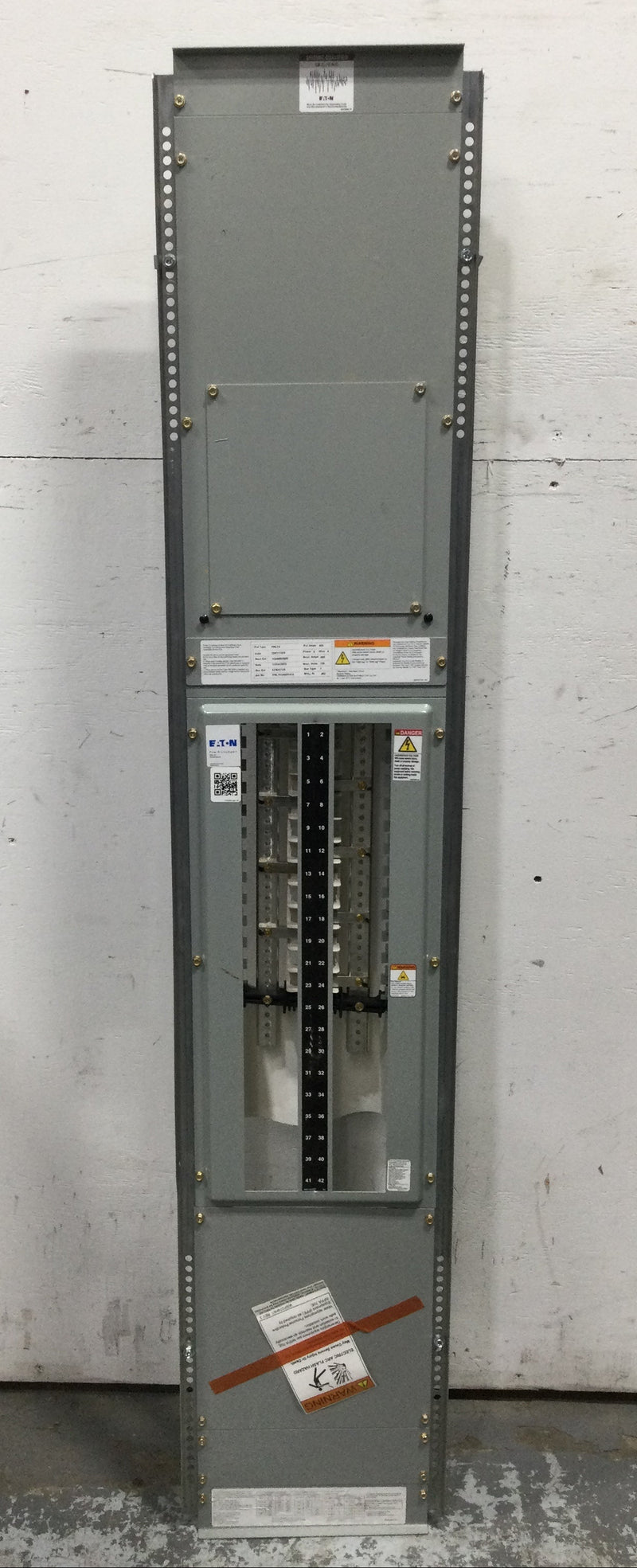 Eaton Pow-R-Line PR1LX 225 Amp 3 Phase 42 Space Load Center Guts Only 12"X 63.5"