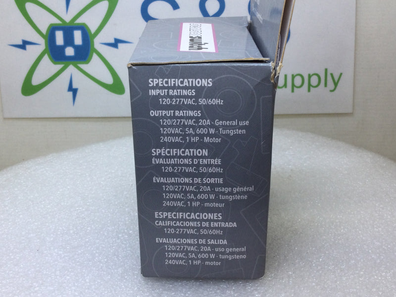 Sensor Switch PP20 Enclosed Power Pack 20 Amp 120/277V Relay Circuit Protector