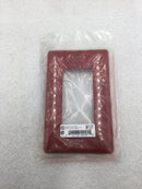 Hubbell NP26R Single Gang Unbreakable Decora Style Device Plate in Red