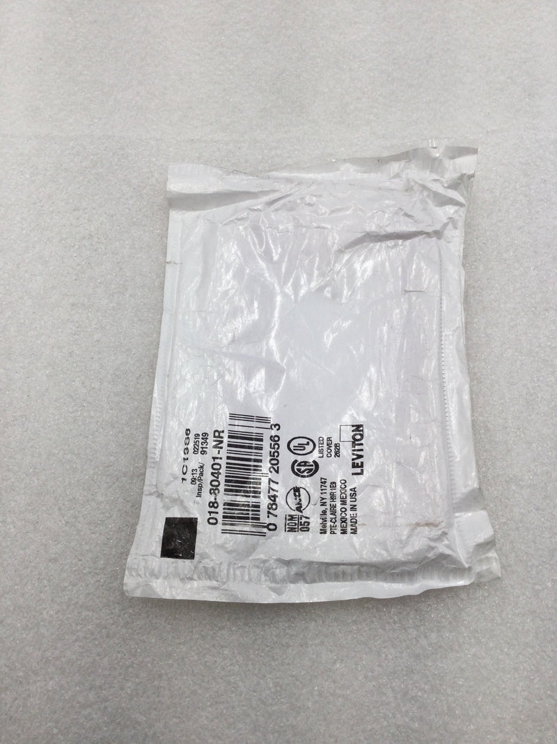 Leviton 80401-NR Single Gang Decora Wall Device Plate in Red