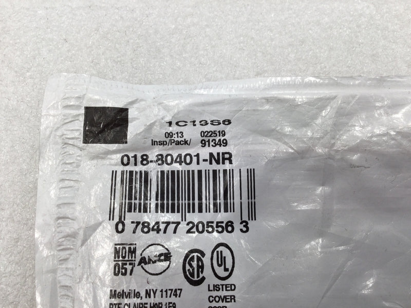 Leviton 80401-NR Single Gang Decora Wall Device Plate in Red