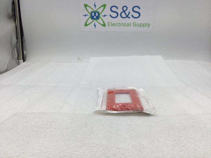 Leviton 80401-NR Single Gang Decora Wall Device Plate in Red