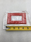 Leviton 80401-NR Single Gang Decora Wall Device Plate in Red