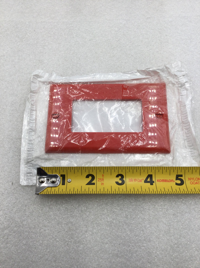 Leviton 80401-NR Single Gang Decora Wall Device Plate in Red