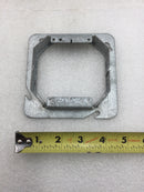 Steel City 4-11/16" Square Electrical Box 5/8" Raised 2 Gang Octagon Shaped Mud Ring
