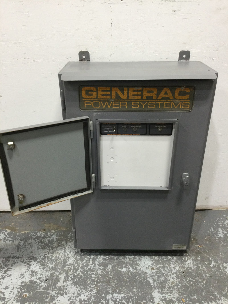 Generac Type GTS01W-2A2LDNCN 100 Amp, 480V Transfer switch