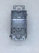 Eaton/Crouse Hinds Single Gang Metal Cut-In Box 2" W X 3" T X 2 1/2" D with 1/2" Knockouts