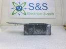 Lot of 2 Mixed Brands 4" Square Metal Box with Nail-On Bracket and 1/2" and 3/4" Knockouts