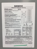 Siemens MC4040B1200SECW 200 Amp 40 Space Hinged Cover Only 32 1/8" x 13 3/4"