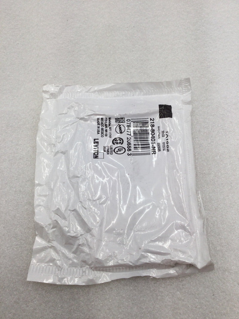 Leviton 218-80401-NR Single Gang Decora Wall Device Plate in Red