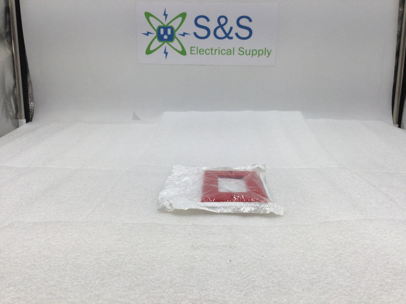 Leviton 218-80401-NR Single Gang Decora Wall Device Plate in Red