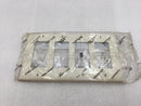 Pass & Seymour TP264-LA 4 Gang Unbreakable Decora Style Plate in Light Almond