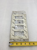 Pass & Seymour TP264-LA 4 Gang Unbreakable Decora Style Plate in Light Almond