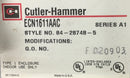 Cutler-Hammer ECN1611AAC 30 Amp 3PH 120V Combination w/AN16DNO Motor Starter