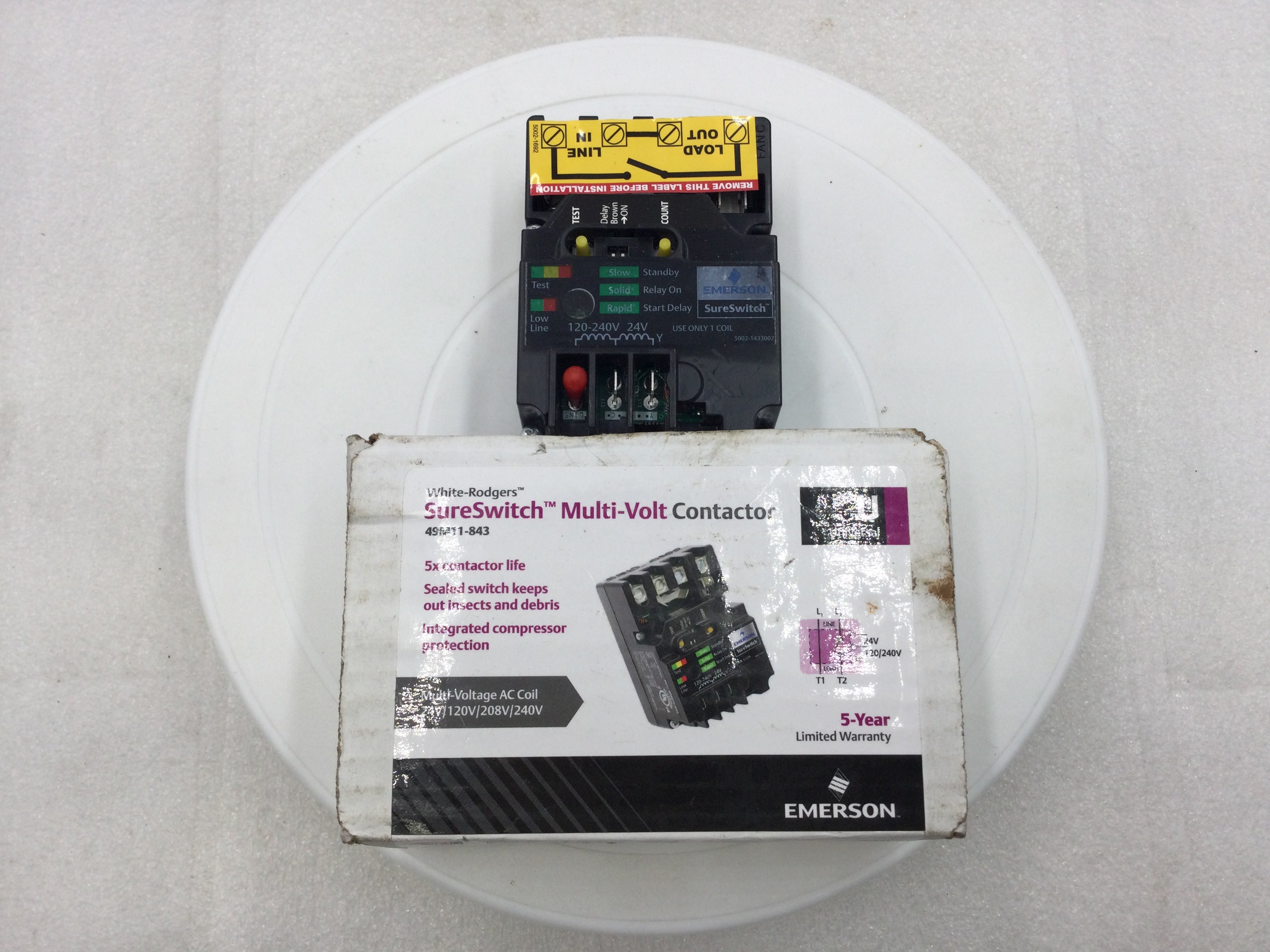 White Rodgers 49M11-843 SureSwitch Multi-Volt Contactor