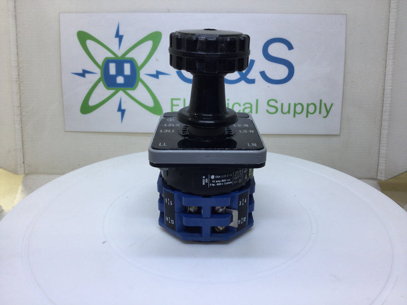 Krause & Naimer VDE 0660 Style MC Rotary Switch Voltmeter